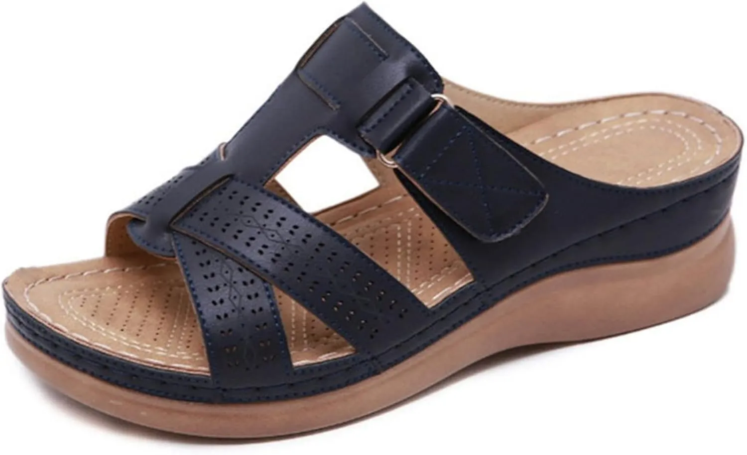 Ladmiple Womens Sandals With Arch Support Walking Comfortable Dressy Casual Summer Slip On Orthopedic Orthotic Flip Flops