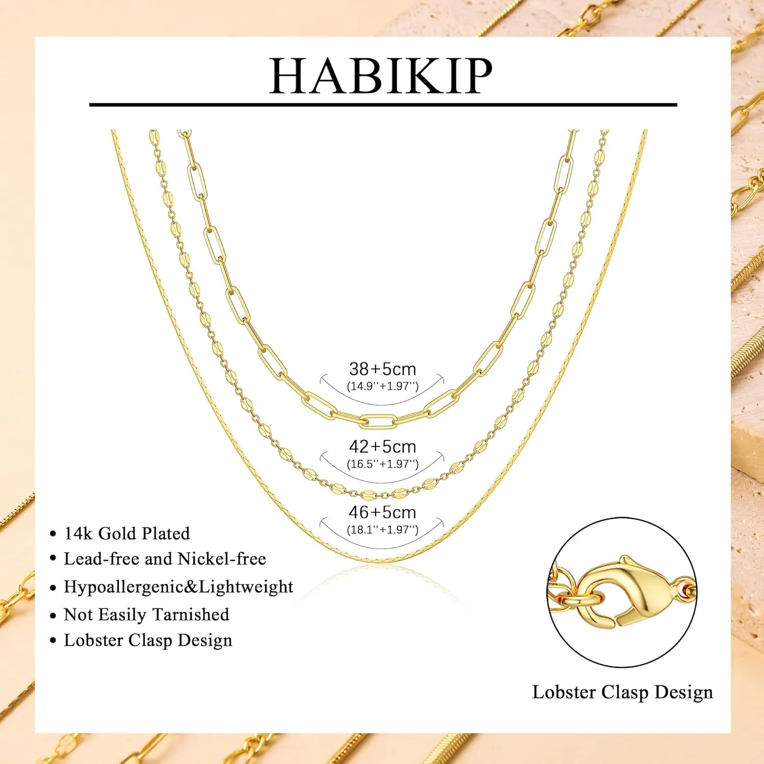Layered Gold Necklaces for Women,Dainty 14k Gold/Sliver Chain Necklace Stack Herringbone Box Paperclip Choker Necklaces Set Trendy Simple Non Tarnish Gold Jewerly Gifts for Women