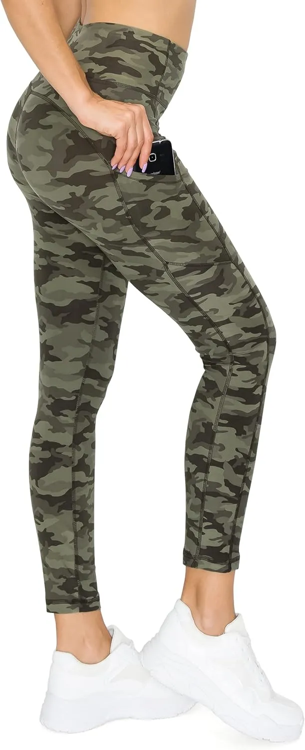 Leggings Depot High Waist 7/8 Leggings for Women Workout Yoga Pants with Pockets