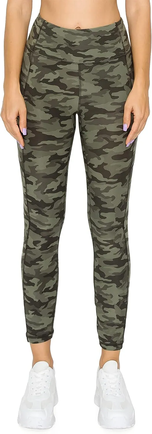 Leggings Depot High Waist 7/8 Leggings for Women Workout Yoga Pants with Pockets
