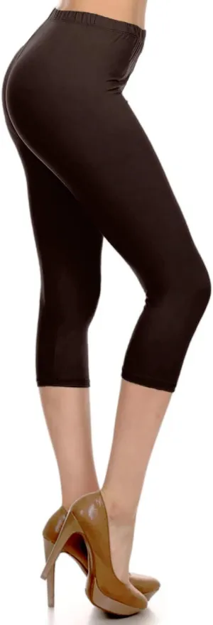 Leggings Depot Women's High Waist Leggings Soft 1 Waistband Solid Pants - Regular, Plus, 1X3X, 3X5X