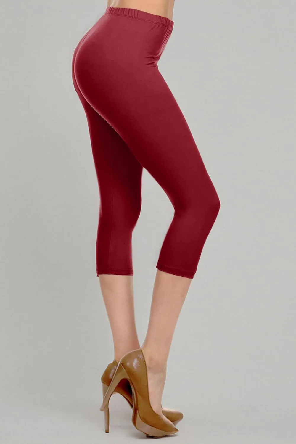 Leggings Depot Women's High Waist Leggings Soft 1 Waistband Solid Pants - Regular, Plus, 1X3X, 3X5X