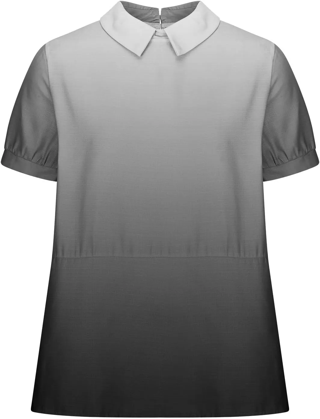 Linen Shirts for Women Summer Lightweight Short Sleeve Tunic Tshirts Cute Collared Tops Business Work Casual Blouses