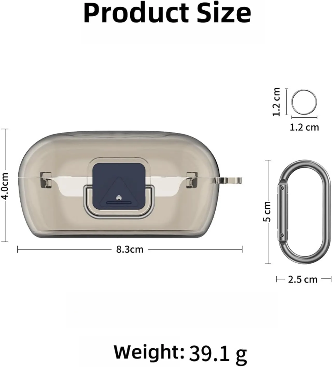 Lock Case Compatible with Bose QuietComfort Earbuds 2024 with Keychain and Cleaning Kit, Clear TPU Protective Cover Compatible with Bose New QuietComfort Wireless Noise