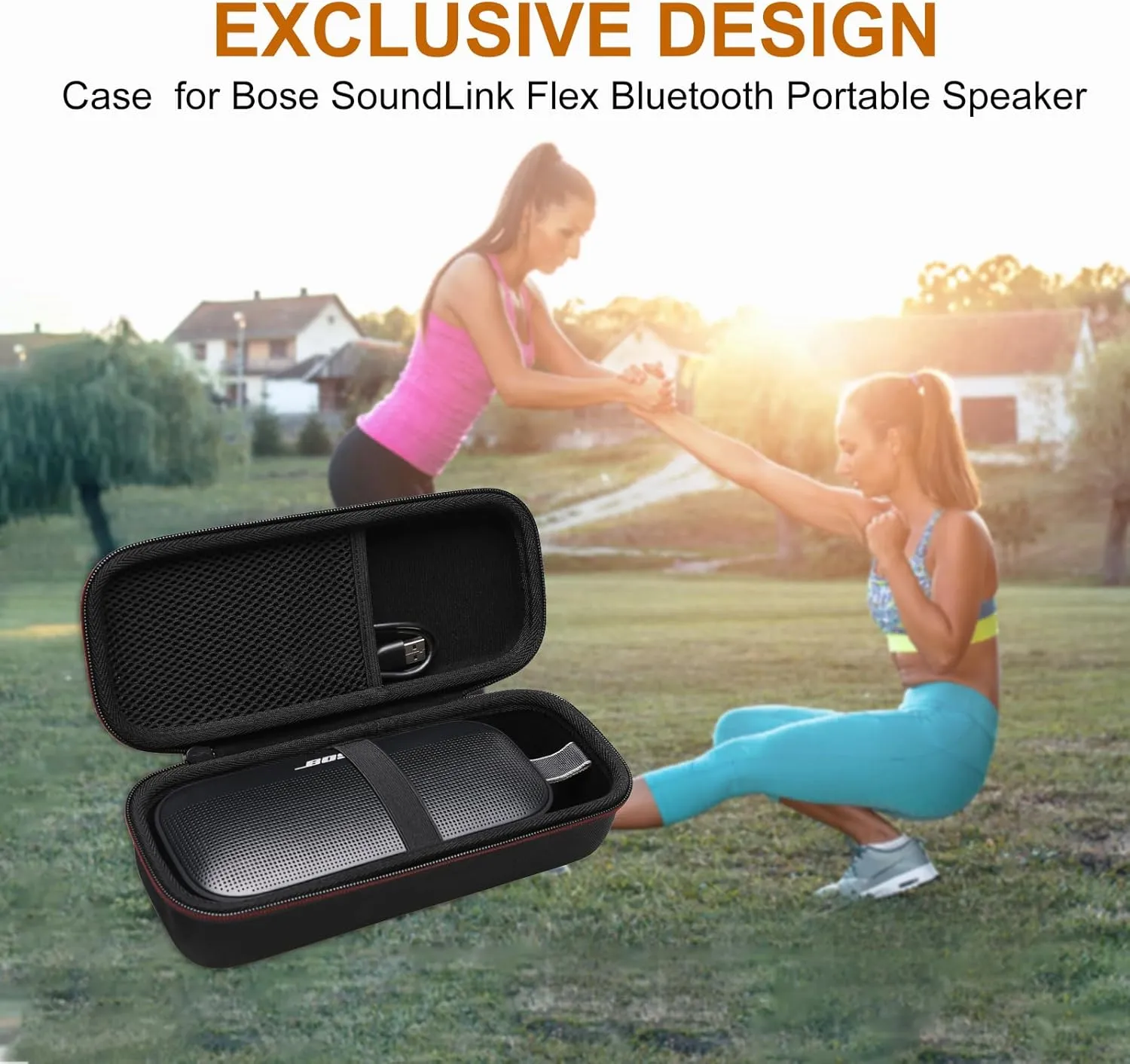 LTGEM Hard Travel Case for Soundcore Motion 300 Wireless Hi-Res Portable Speaker - Protective Carrying Case Bag