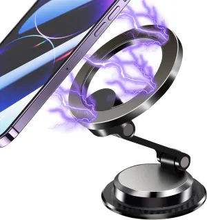 Magnetic Car Phone Holder for Magsafe [22 Strong Magnets],360 Degree Rotation Dashboard Car Phone Mount,Car Mount for iPhone 16/15/14/13 Pro Max/Plus/Mini and All Smartphone