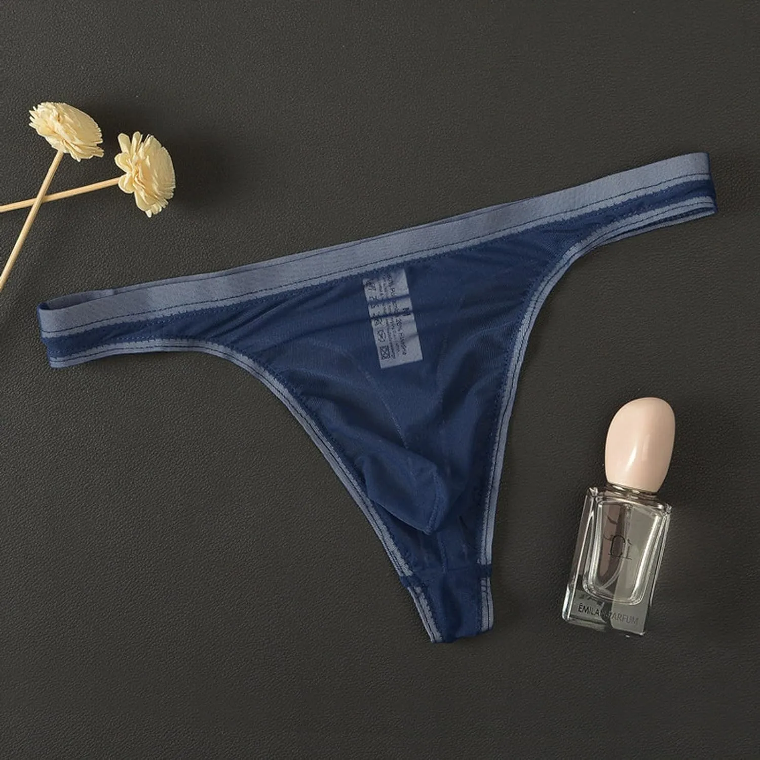 Male Lingerie Set,Men's Thong Underwear Ransparent Thong Thin Mesh Sexy Underwear Fun Mens G Strings & Thongs Underwear