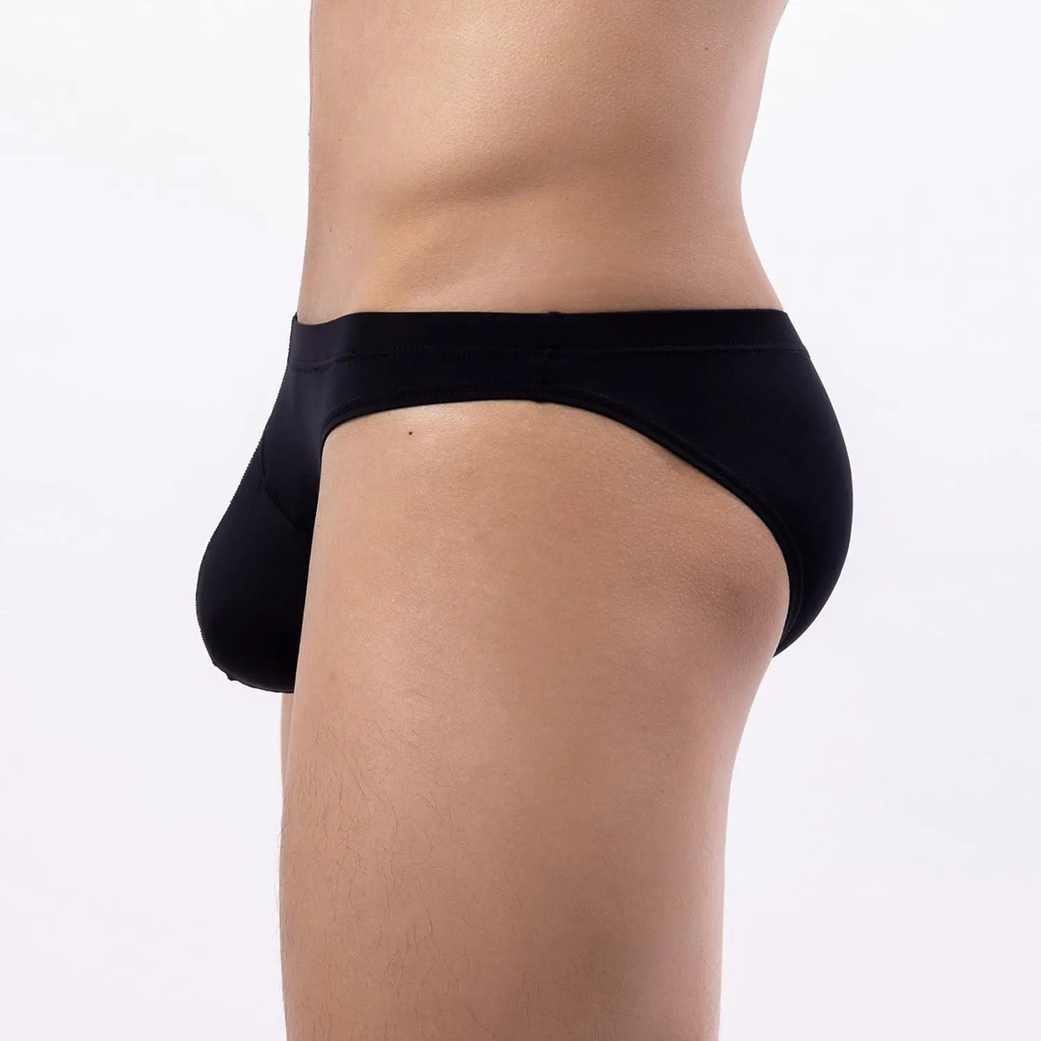 Male Thongs and G-Strings Sexy Mens Bulge Pouch Sissy G-String Exotic Jockstrap Nightwear Butt-Flaunting Soft Briefs