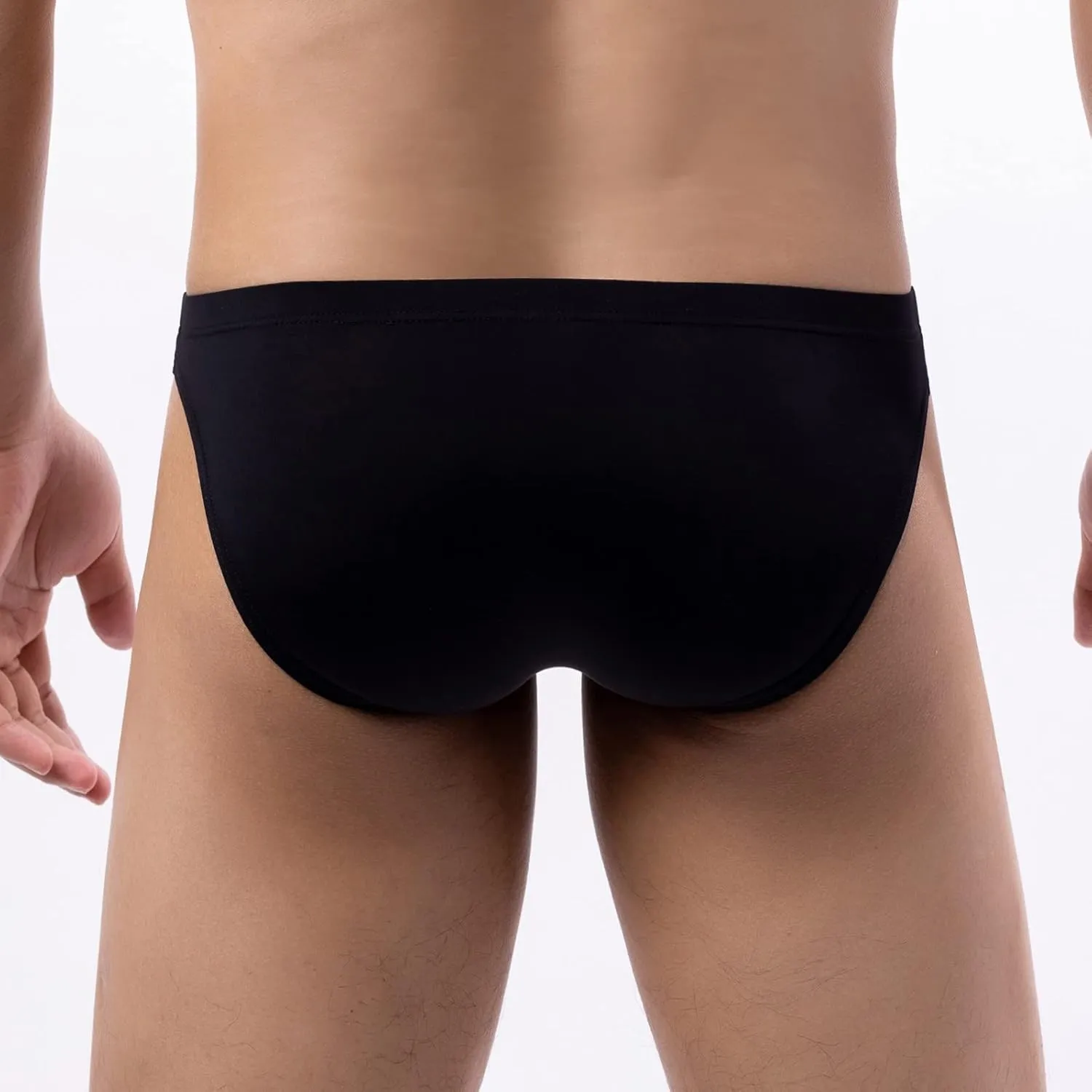 Male Thongs and G-Strings Sexy Mens Bulge Pouch Sissy G-String Exotic Jockstrap Nightwear Butt-Flaunting Soft Briefs