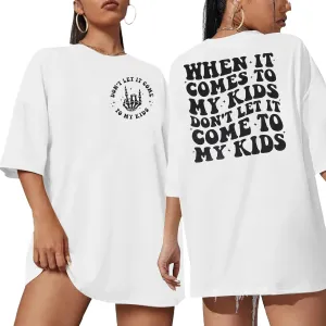 Mama Shirts Mom Life Tshirt Women Oversized Moms Club Shirt Funny Rock Mom Tee Shirt Casual Graphic Short Sleeve Tops