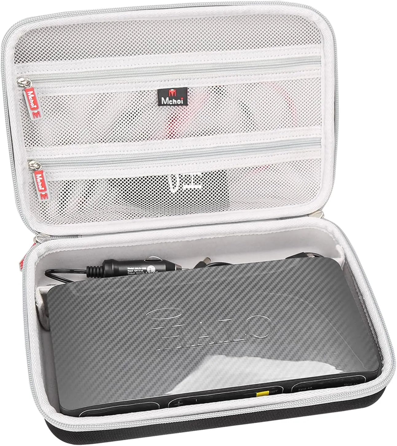 Mchoi Hard Case for Halo Bolt Air 58830/58830/57720 / ACDC Max 55500 mWh Portable Emergency Power Kit, Waterproof Shockproof Car Jump Starter Protective Case