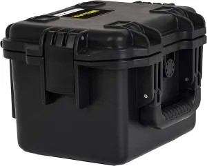 MEIJIA Premium Waterproof Hard Compact Camera Case with customizable fit foam,Full Protection with Light&Convenient Design,11.8"x9.82"x7.75",Elegant Black