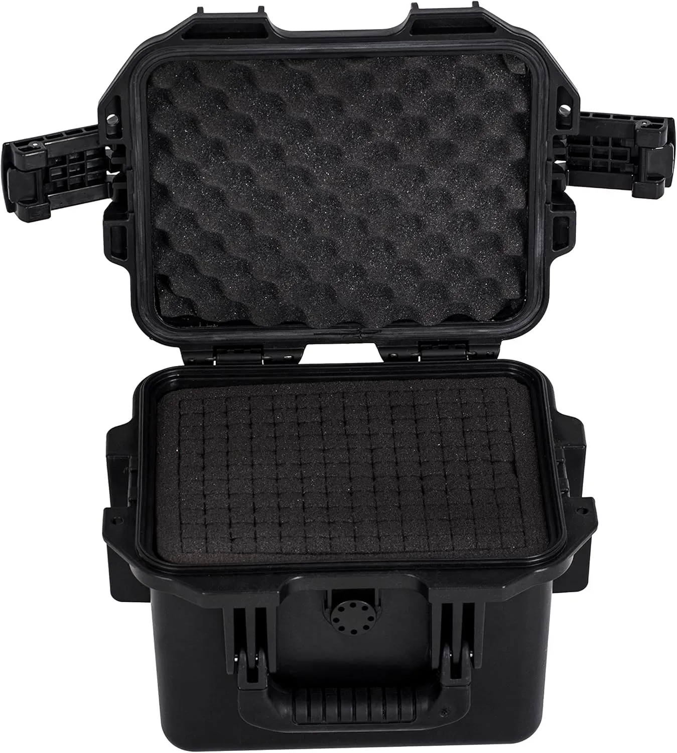MEIJIA Premium Waterproof Hard Compact Camera Case with customizable fit foam,Full Protection with Light&Convenient Design,11.8"x9.82"x7.75",Elegant Black