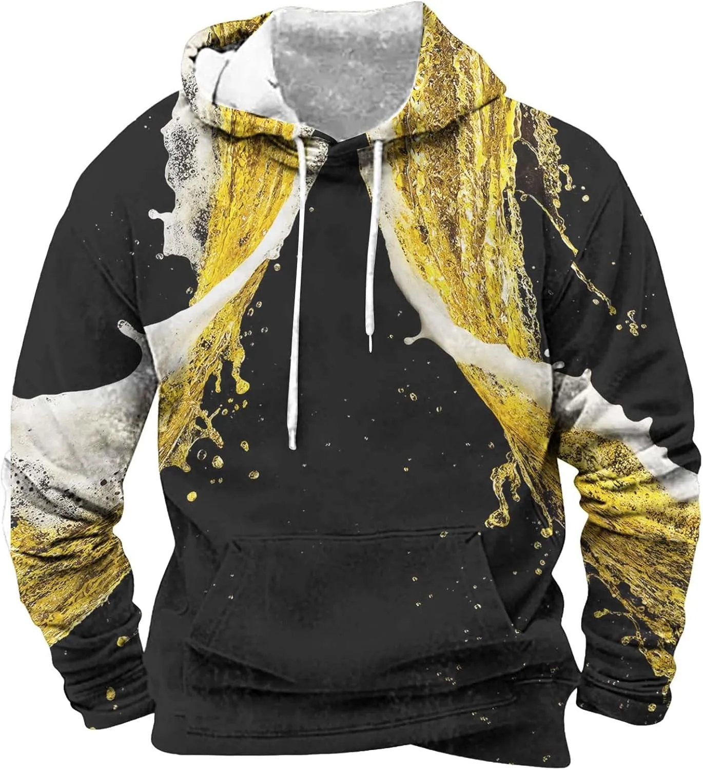 Men Hoodies Fall Long Sleeve Hooded Sweatshirt Hooded Sweatshirt Top Outdoor Sweatshirt Shirt Oktoberfest 3D Print
