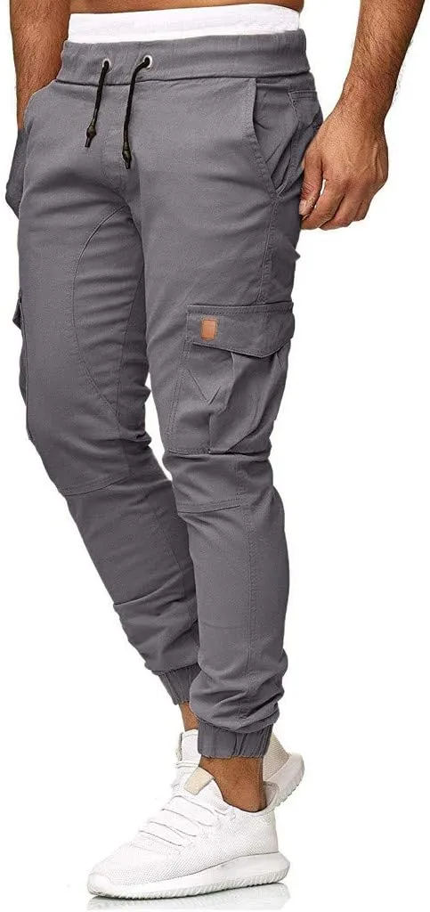 Men's Cargo Jogger Pants Stretch Sweatpants Casual Men's Leggings Men's Pants Hiking Sweatpants Casual Athletic