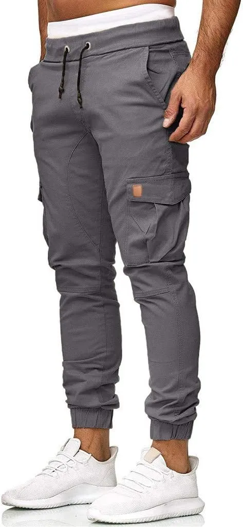 Men's Cargo Jogger Pants Stretch Sweatpants Casual Men's Leggings Men's Pants Hiking Sweatpants Casual Athletic