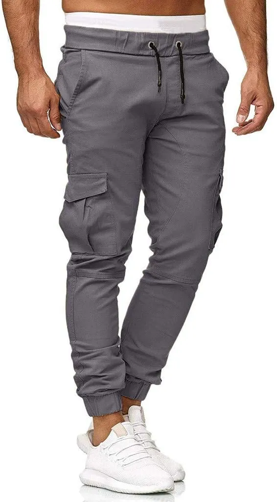 Men's Cargo Jogger Pants Stretch Sweatpants Casual Men's Leggings Men's Pants Hiking Sweatpants Casual Athletic