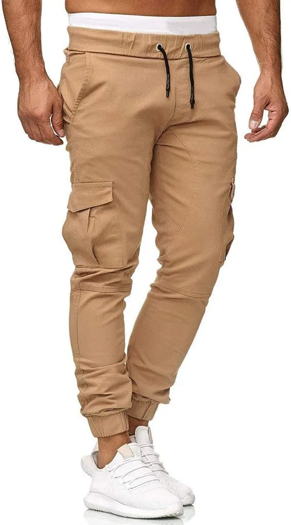Men's Cargo Jogger Pants Stretch Sweatpants Casual Men's Leggings Men's Pants Hiking Sweatpants Casual Athletic