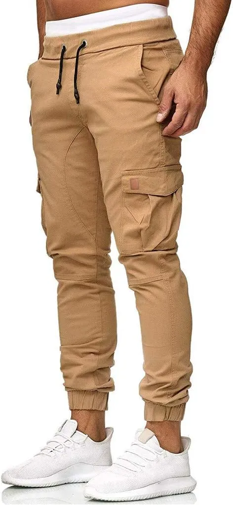 Men's Cargo Jogger Pants Stretch Sweatpants Casual Men's Leggings Men's Pants Hiking Sweatpants Casual Athletic