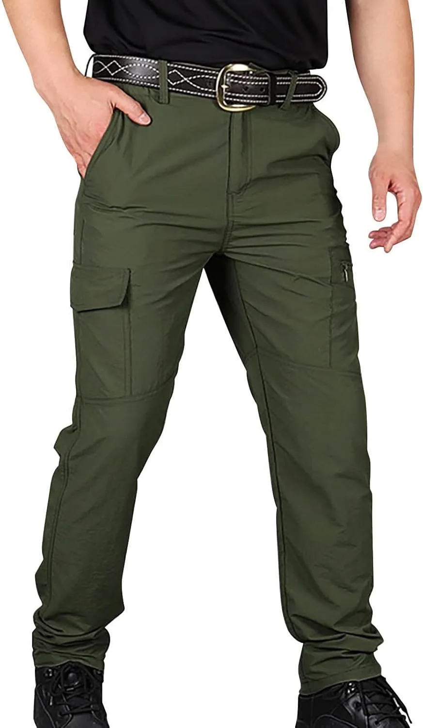 Mens Cargo Sweatpants Relaxed Tooling Multi-pocket Men's Color Men's pants Hiking Sweatpants Casual Athletic Jogger