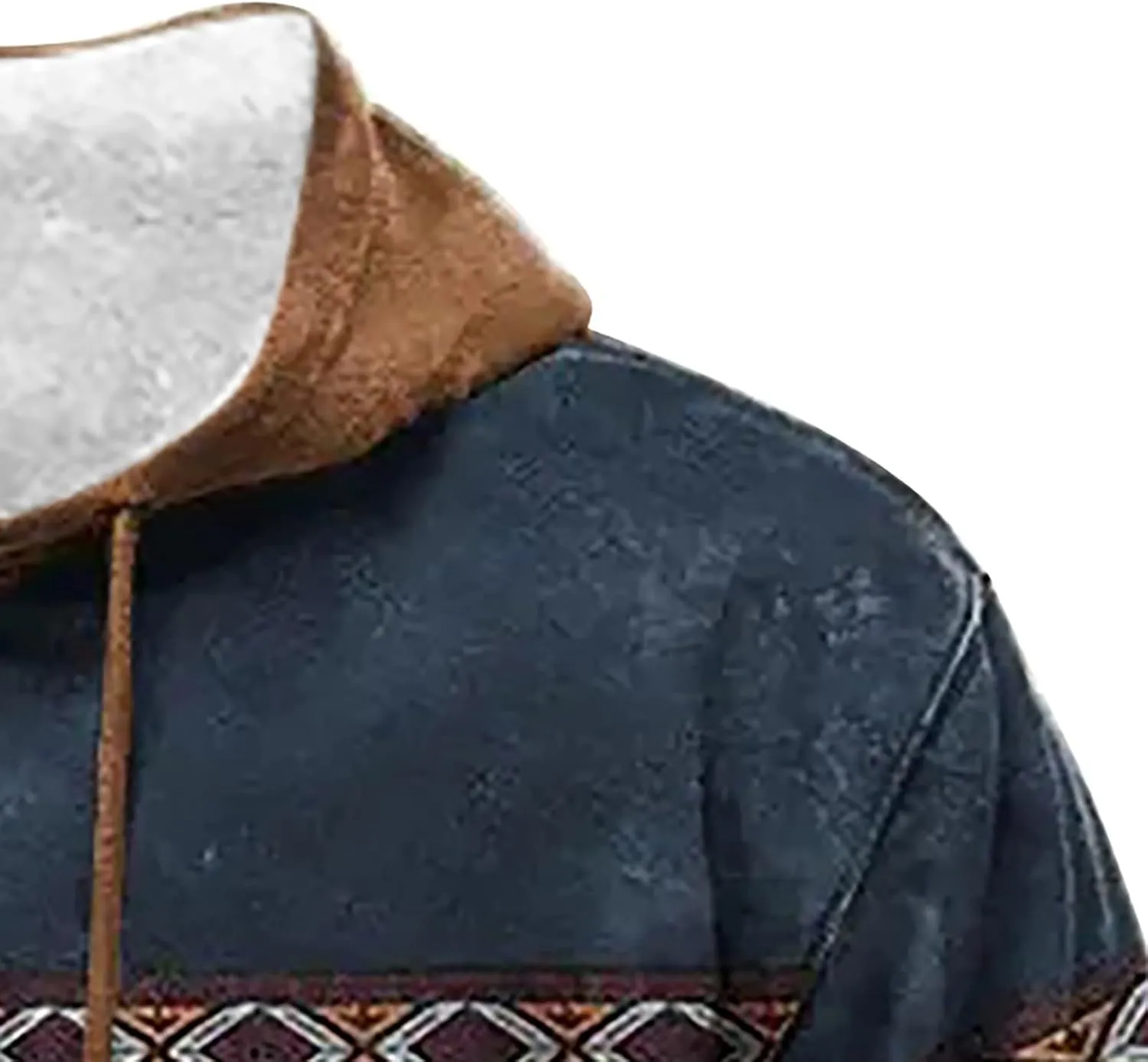 Men's Casual Fashionable Loose and Trendy Printed Hooded Long Sleeved Sweatshirt Sweatshirts for Men