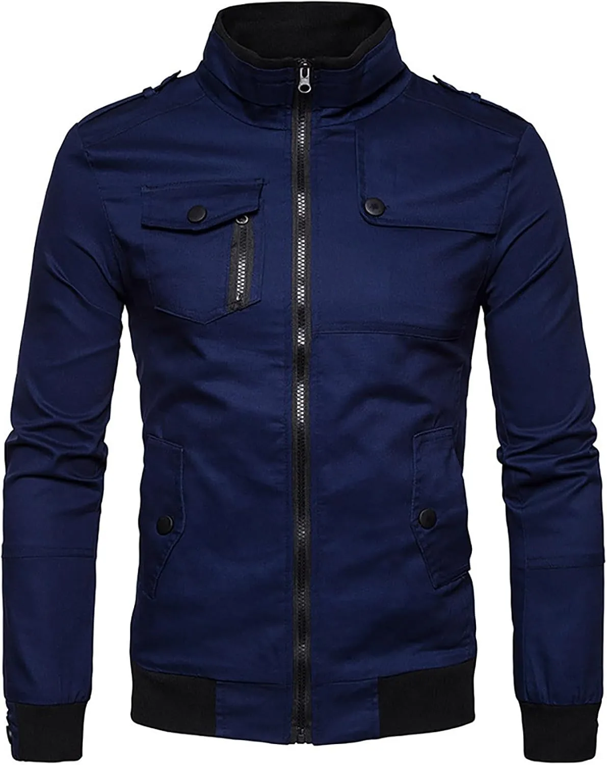 Mens Fall Jackets Fashion Leisure Retro Pocket Zipper Jacket Jacket Overcoat Hooded Baseball Men Lightweight Jacket