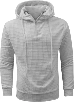 Men's Hoodies Pullover Comfy Stylish Ski Solid Colored Sweater Loose Sweaters Pullover Winter Shirts for Men with Pockets