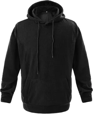 Men's Hoodies Pullover Comfy Stylish Ski Solid Colored Sweater Loose Sweaters Pullover Winter Shirts for Men with Pockets