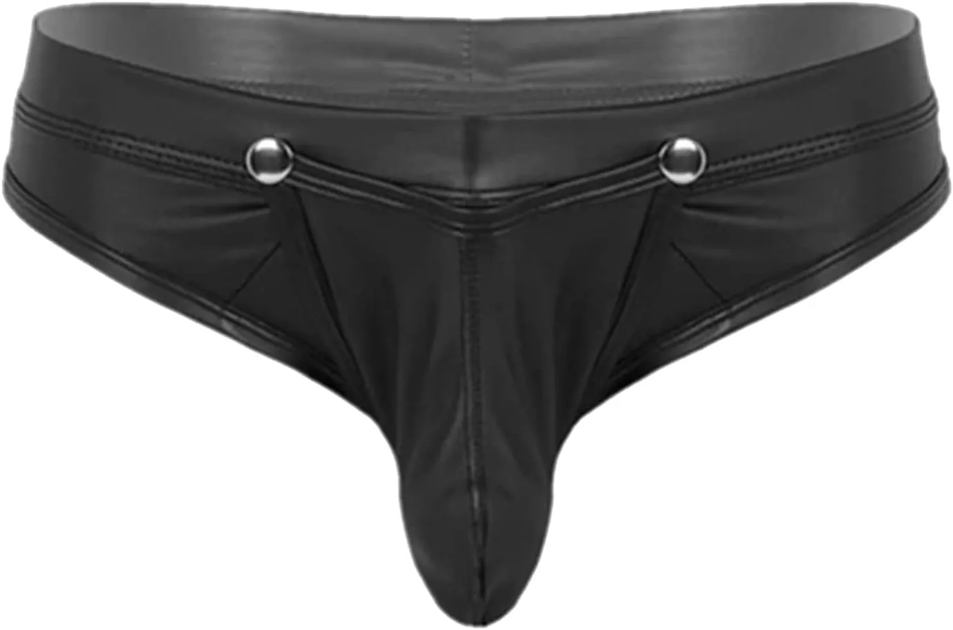 Mens Lace Thong,Male Thongs and G-Strings Sexy Four Seasons Fashion Casual Solid Color Leather Shorts Sexy