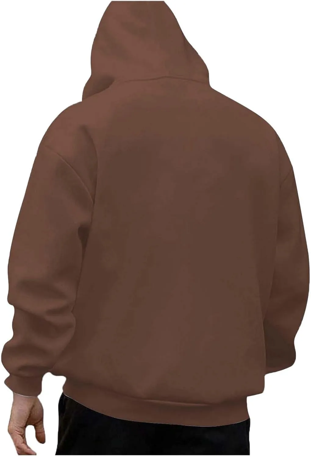 Mens Oversized Hoodie Casual Pullover Long Sleeve Hooded Sweatshirts Trendy Loose Fit Letter Print Hoodies for Men