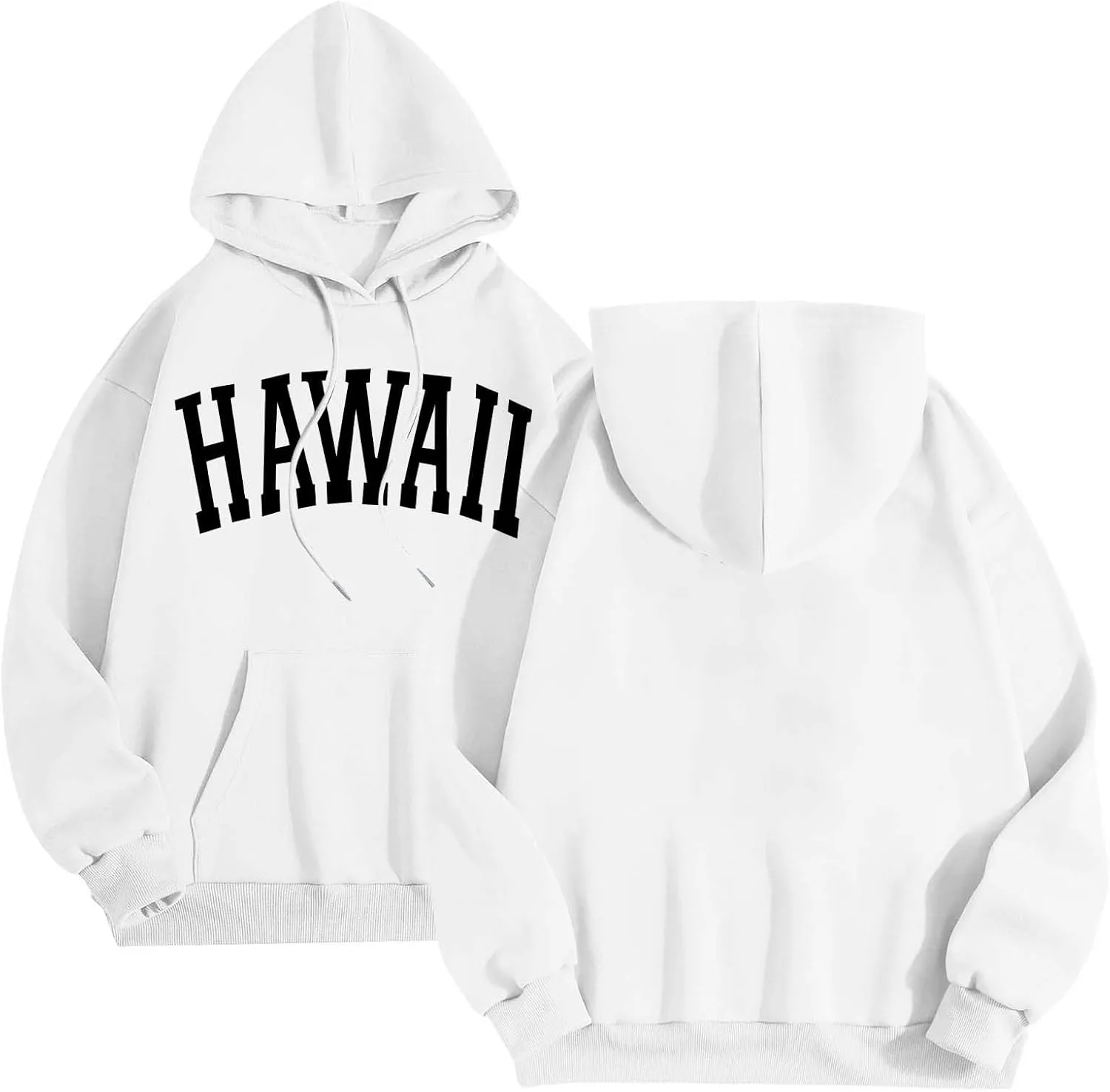Mens Oversized Hoodie Casual Pullover Long Sleeve Hooded Sweatshirts Trendy Loose Fit Letter Print Hoodies for Men