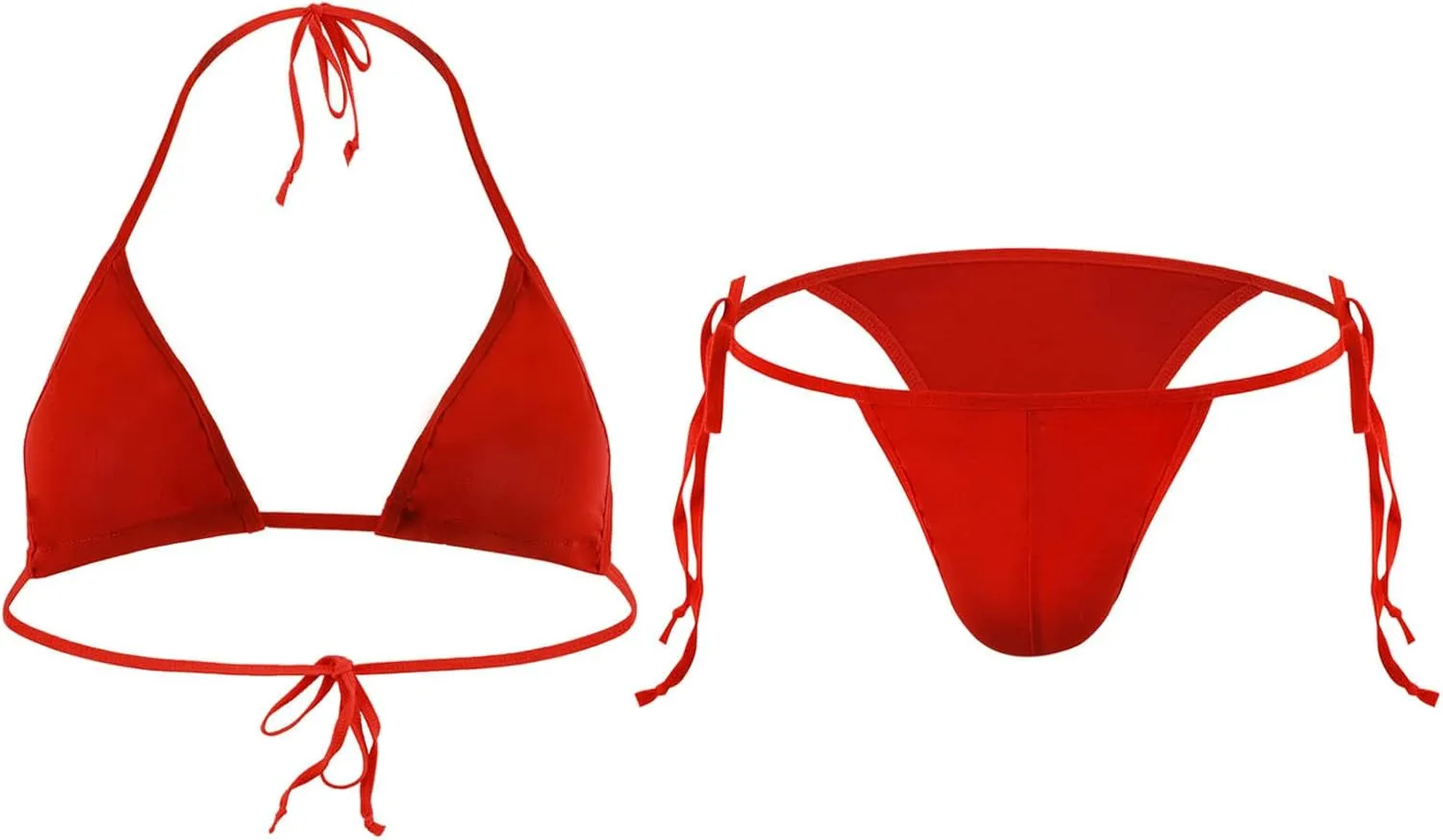 Mens Thong Underwear Pack Men's Suit Solid Color Bikini Bikini Slit Style Lace Up Solid Color Bra Panties Combination