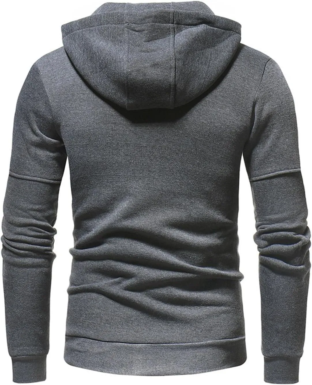 Mens Ultimate Full-Zip Hoodie Men's Spring And Autumn Long Sleeve Half Zip Hoodie Collar Drawstring Hoodies Pullover
