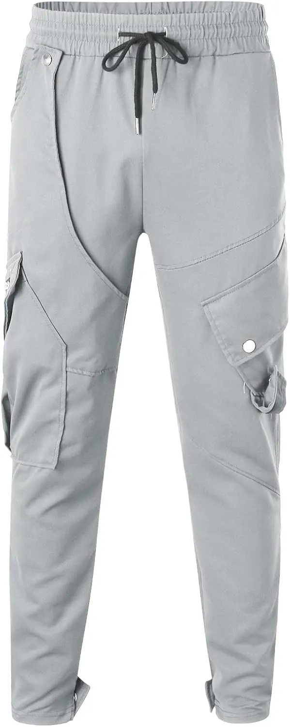 Mens Workout Cargo Sweatpants Men's Winter Fleece Pants Sherpa Lined Warm Sweatpants Active Running Jogger Outdoor