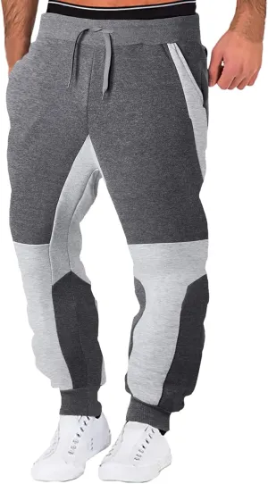 Mens Workout Cargo Sweatpants Trousers Men's Solid Fleece Heavyweight Casual Gym Cargo Sweatpants Heavyweight Fleece