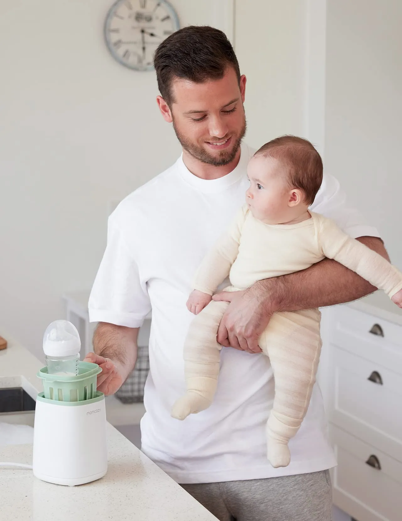 Momcozy Bottle Warmer, Fast Bottle Warmers for All Bottles with Timer, Accurate Temperature Control and Automatic Shut-Off, Multifunctional Bottle Warmer for Breastmilk