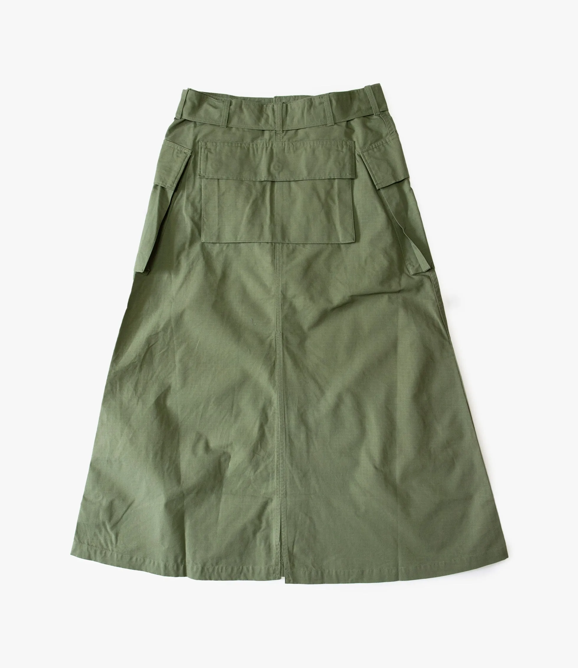 Monkey Skirt – Olive Ripstop Cotton