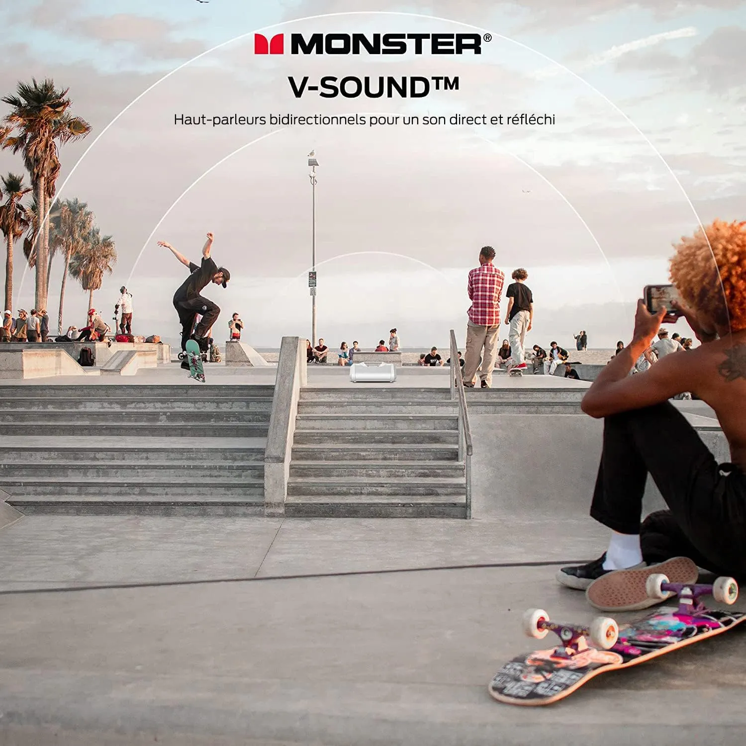 Monster Blaster 3.0 Portable Speaker, 120W Wireless Bluetooth Speaker, IPX5 Rechargeable Waterproof Bluetooth Speaker with USB Charge Out & Aux Input