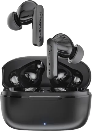 Monster N-Lite Clear Talk Wireless Earbuds Bluetooth 5.3 Headphones with IPX8 Waterproof, CVC 8.0 Noise Reduction, Fast Charging for Sport
