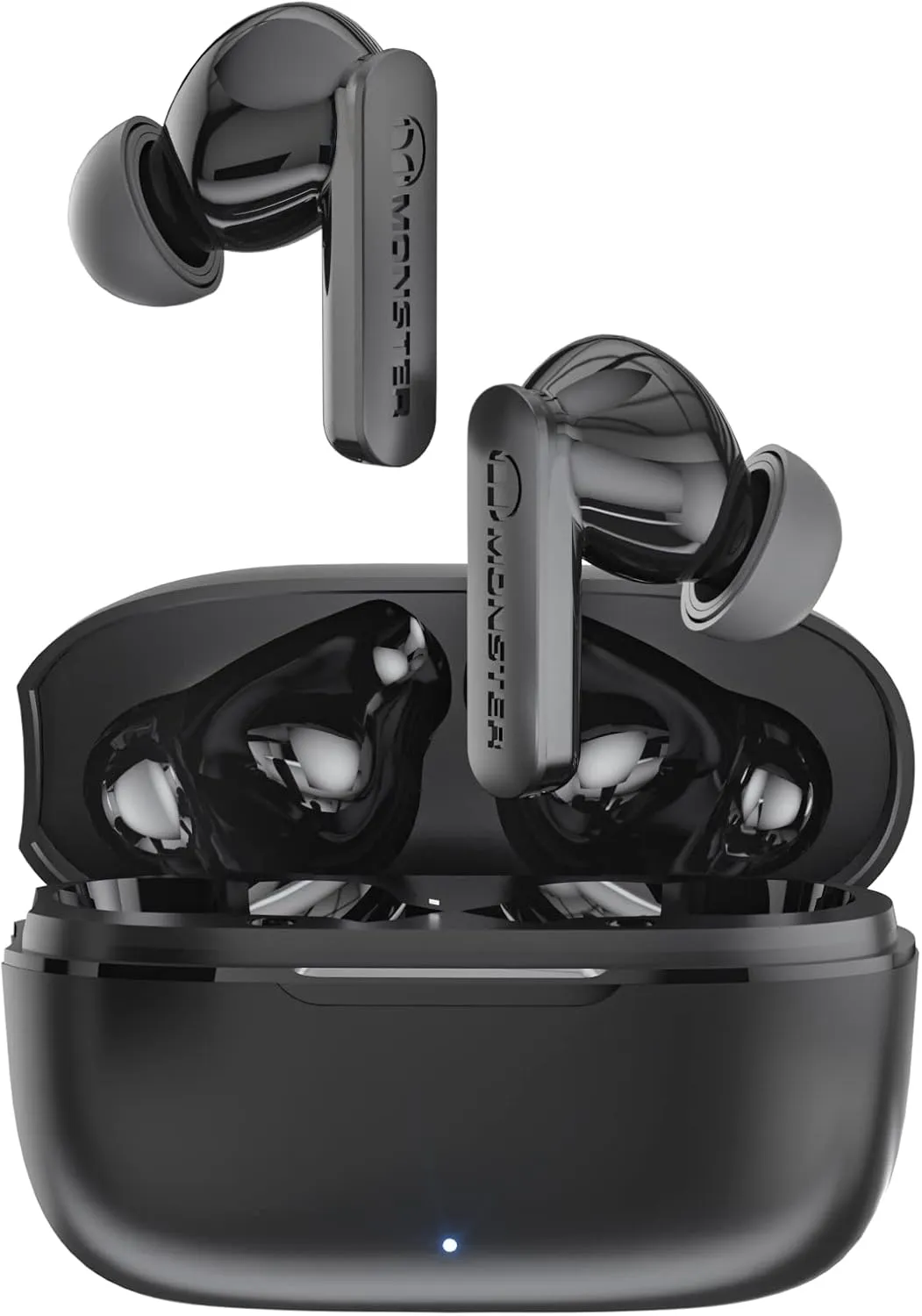 Monster N-Lite Clear Talk Wireless Earbuds Bluetooth 5.3 Headphones with IPX8 Waterproof, CVC 8.0 Noise Reduction, Fast Charging for Sport