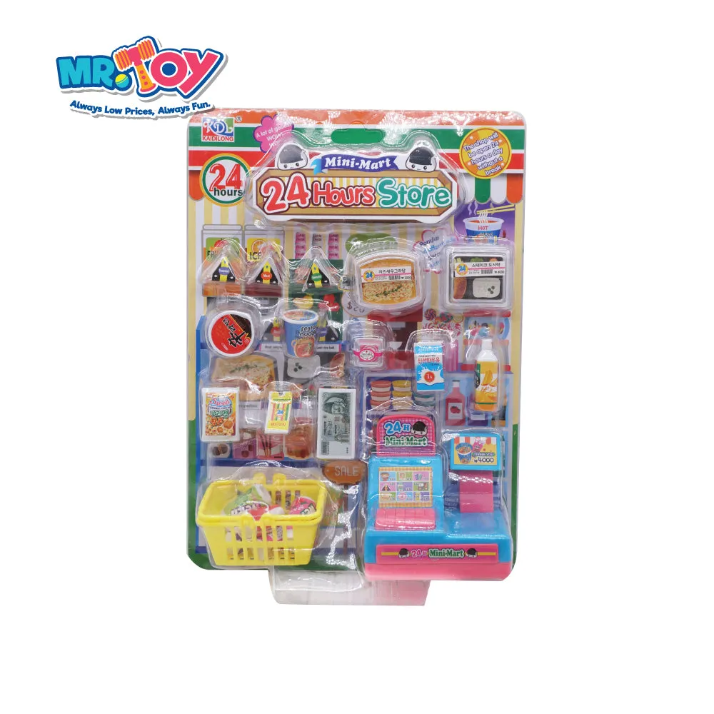 (MR.DIY) KAIDILONG 24 Hours Convenient Mini Mart Store Role Play Set