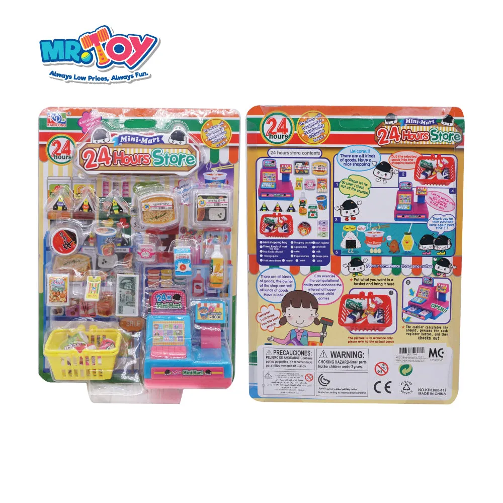 (MR.DIY) KAIDILONG 24 Hours Convenient Mini Mart Store Role Play Set