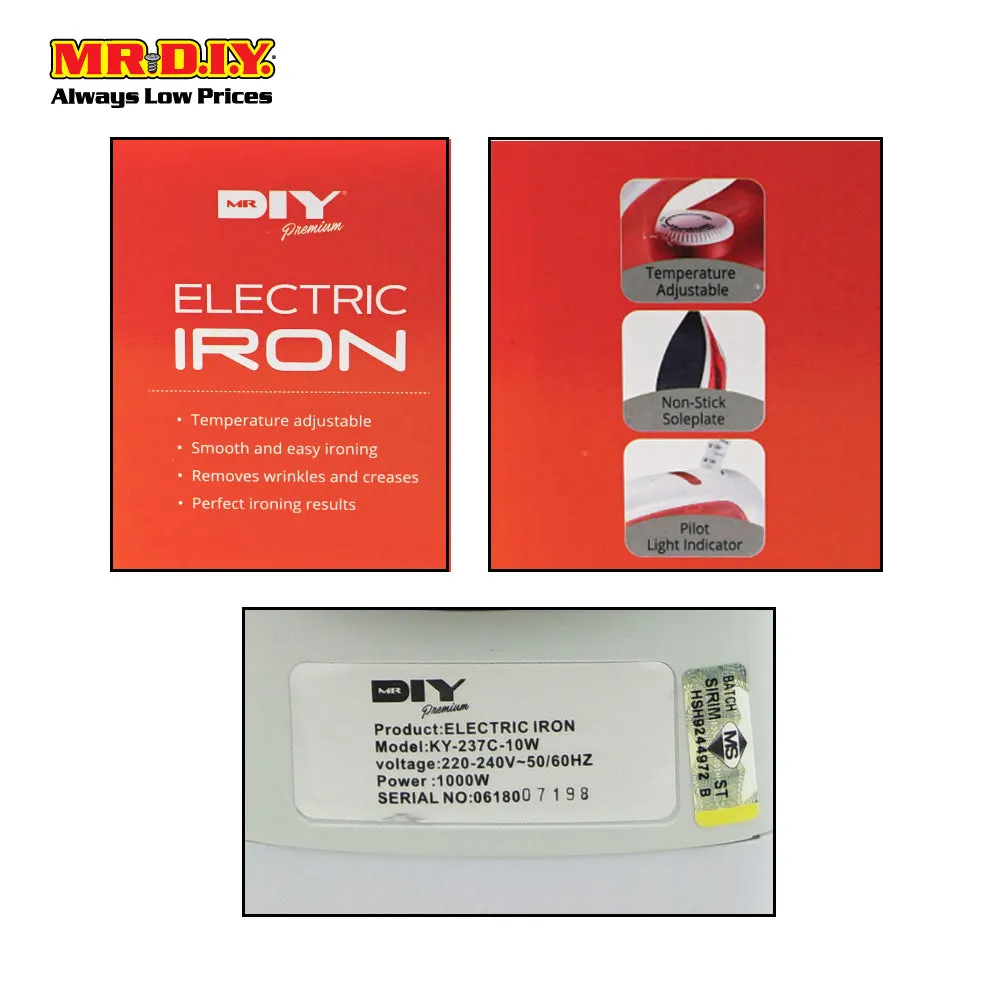 (MR.DIY) Premium Electric Iron