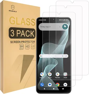 Mr.Shield Screen Protector compatible with Cricket Icon 6 / AT&T Verge [Tempered Glass] [3-Pack] [Japan Glass with 9H Hardness]