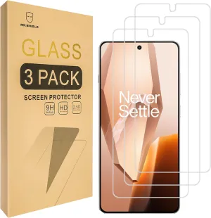 Mr.Shield Screen Protector compatible with OnePlus 13R [Tempered Glass] [3-PACK] [Japan Glass with 9H Hardness]