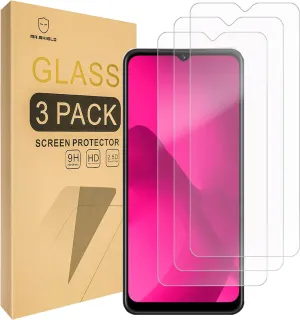 Mr.Shield Screen Protector compatible with T-Mobile (REVVL 7) 5G [Tempered Glass] [3-PACK] [Japan Glass with 9H Hardness]