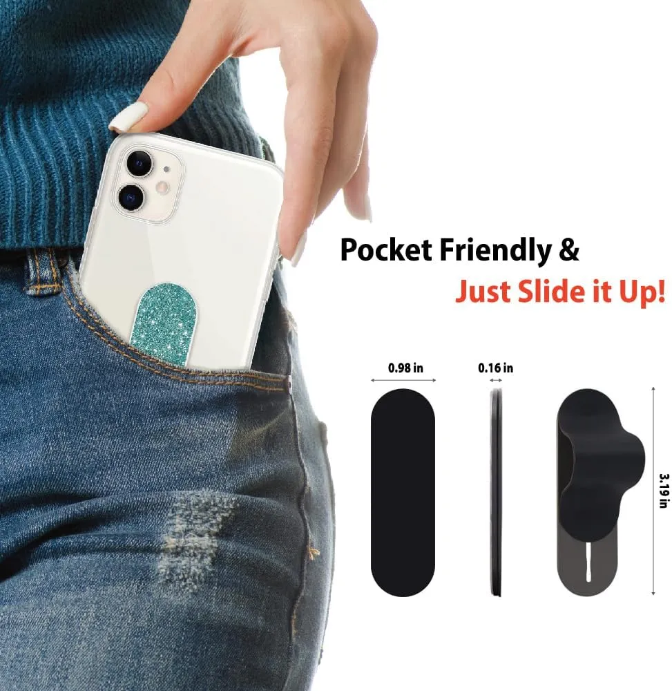 MULTI BAND Original Phone Grip, Secure Hand Strap Holder, Slim Fashionable Finger Loop Selfie Grip, Phone Stand Compatible with Most Smartphones
