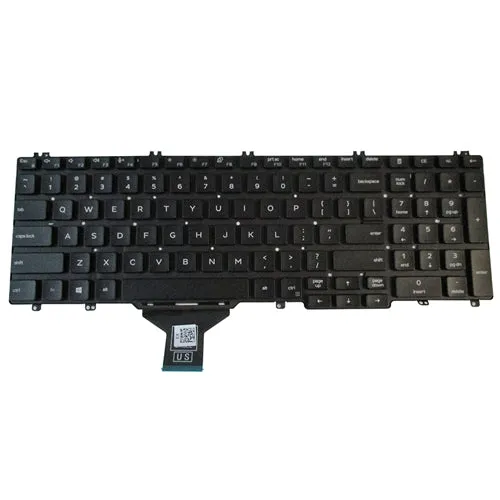 New Dell Latitude 5500 5501 5510 5511 Single Pointing US English Non-Backlit Keyboard DJXM0 0DJXM0