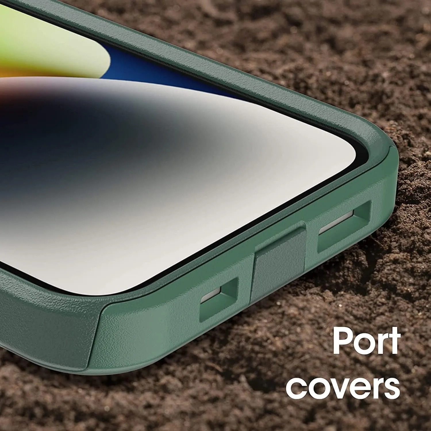 OtterBox Commuter Series Case for iPhone 14 & iPhone 13 (Only) - Non-Retail Packaging - (Trees Company (Green))