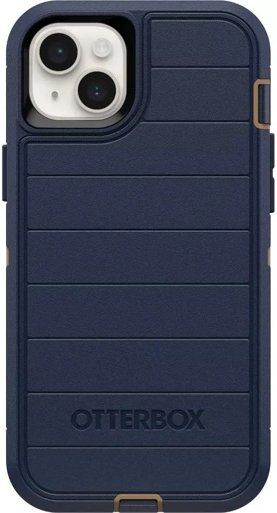OtterBox iPhone 14 Plus (Only) - Defender Series Screenless Edition Case - Blue Suede Shoes - Case Only - Microbial Defense Protection - Non-Retail Packaging